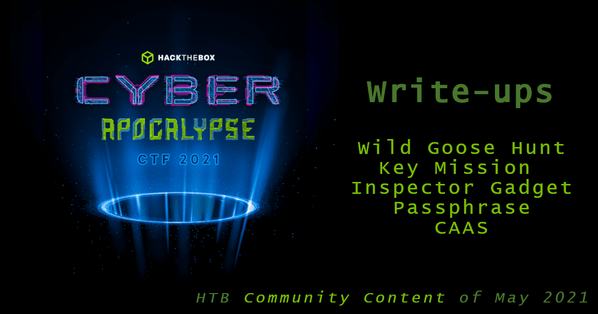 CTF: Cyber Apocalypse 2021