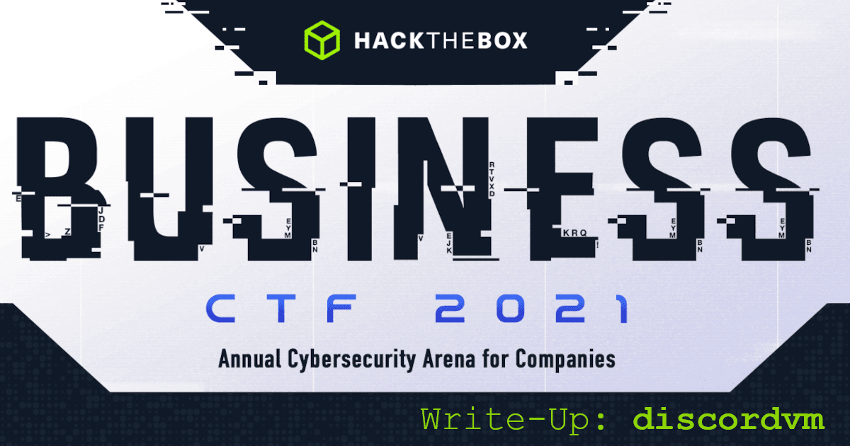 HTB Business CTF 2021: discordvm