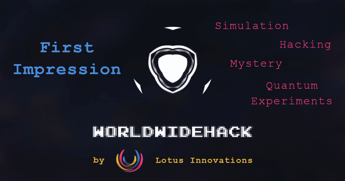 World Wide Hack - Alpha First Impression